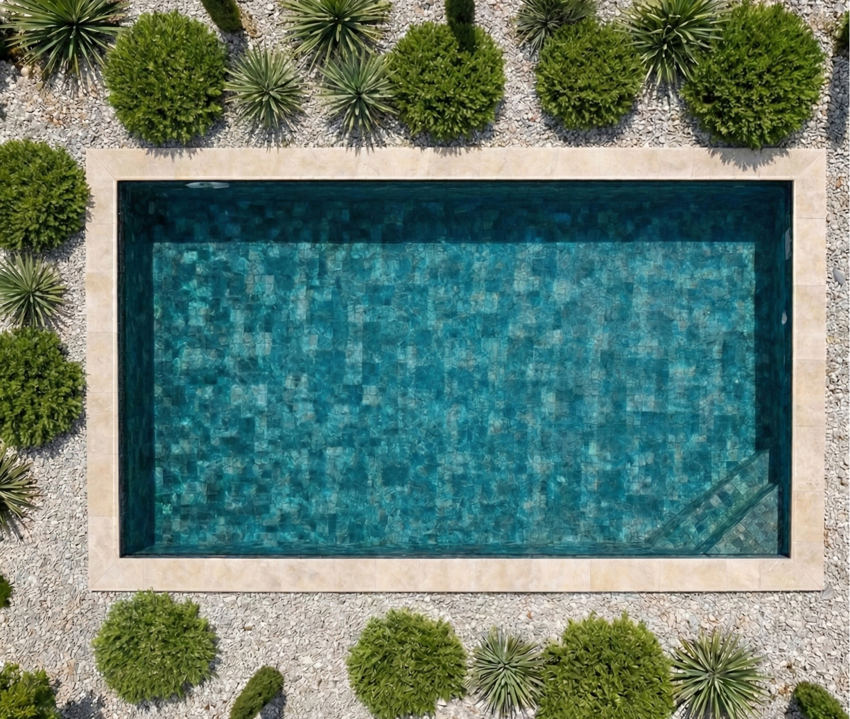 une piscine après rénovation